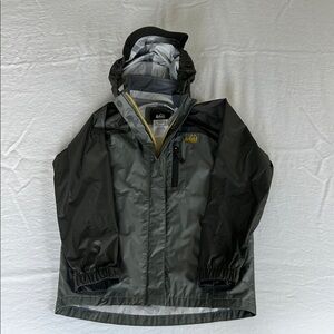 REI Gray Hooded Jacket